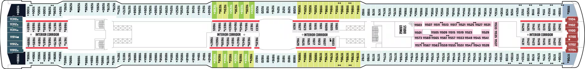 Deck 11 plan